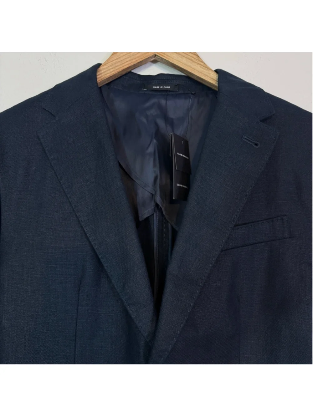 CLUB MONACO Men’s Summer Linen Blazer Navy Blue Marine Size 36